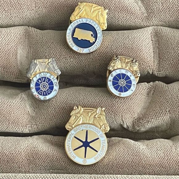 International Brotherhood Teamsters pins Parcel & Small Package Division Set of4